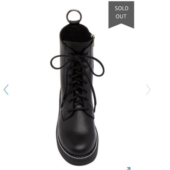 *RESERVED* Steve Madden Black Leather Zipper Boots - Picture 4 of 5